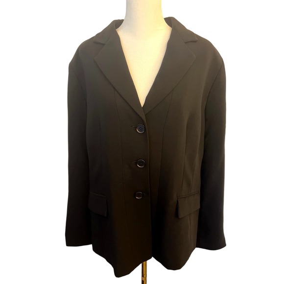 PENDLETON Womens Black 3 Button Blazer S 14 - Picture 1 of 8